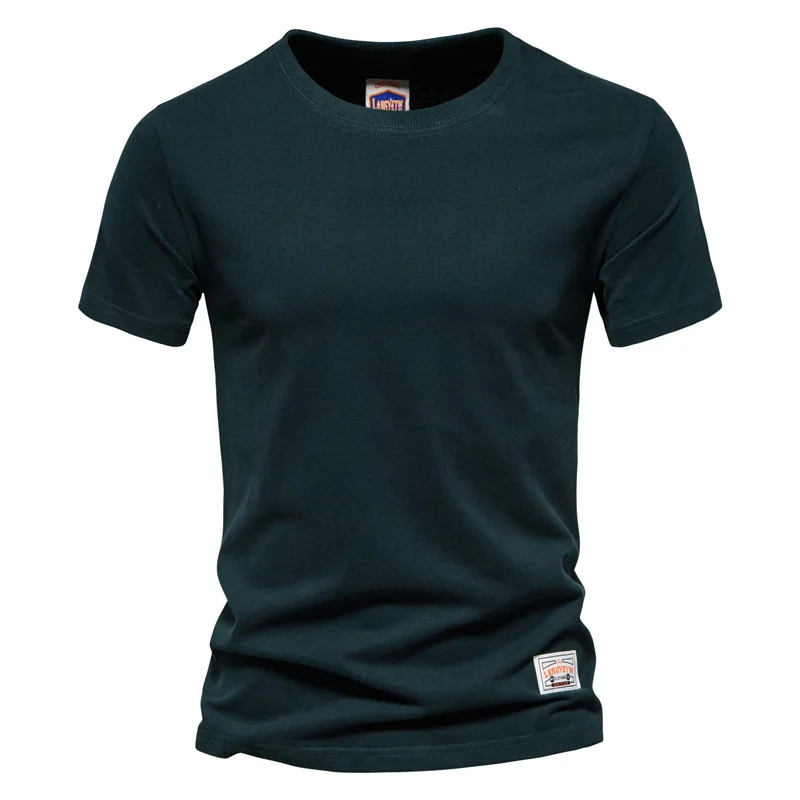 

New Men's Summer Loose Cotton Bottoming Shirt Men's Outdoor Fitness Sweat-Absorbing Sports Short-Sleeved Casual Jogging T-Shirt