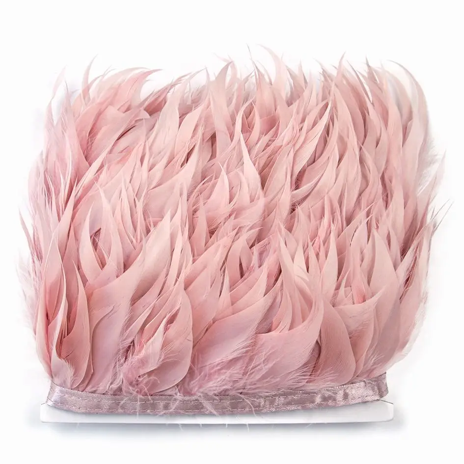 

Натуральное гусиное перо, бахрома, 10-15 см, 1 м