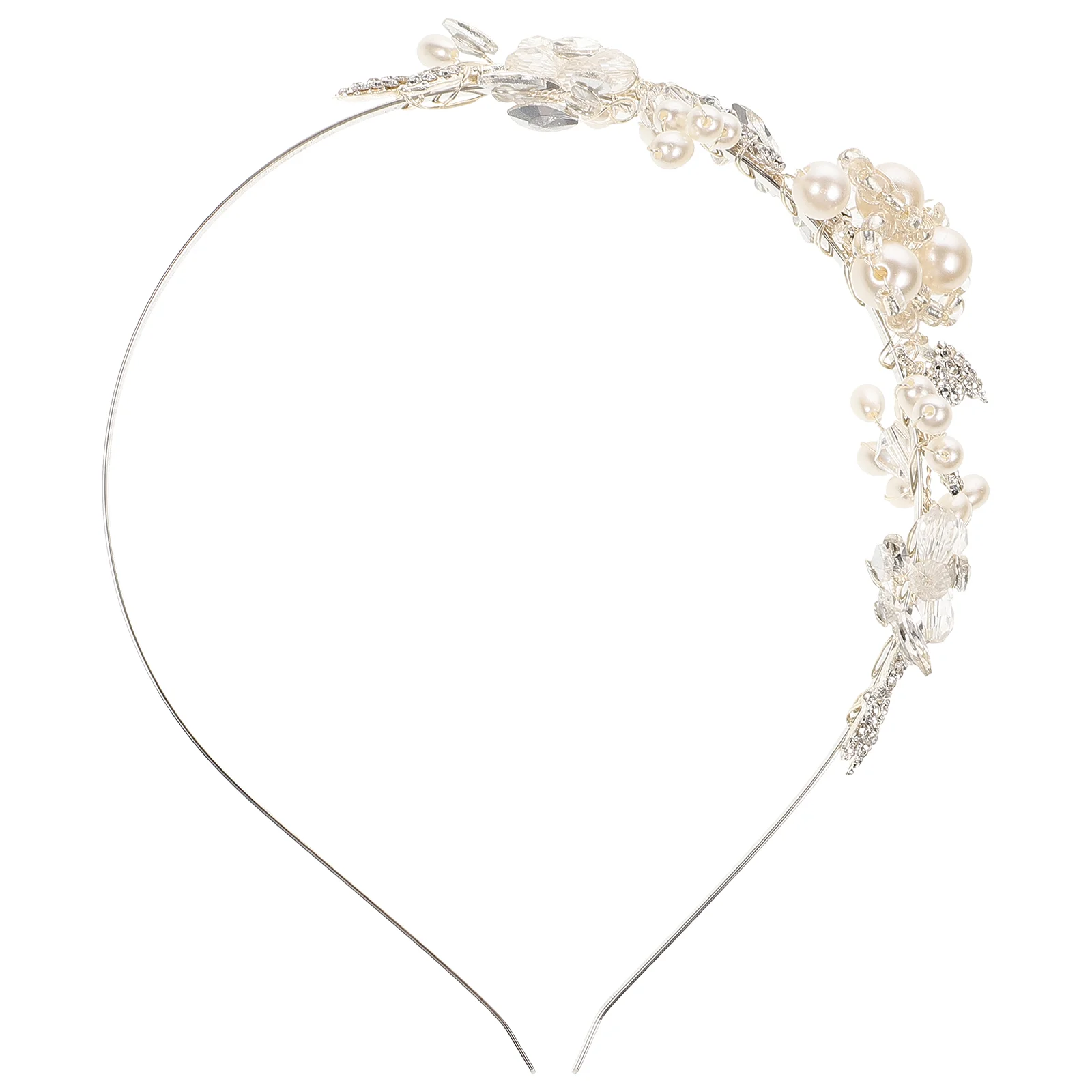

Crowns Tiaras Pearl Headband: Wedding Prom Flower Birthday Tiara Headwear Floral Headband Hair Jewelry