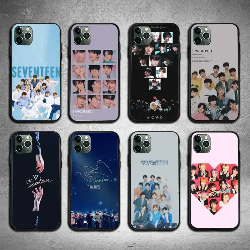 Корейский чехол для телефона Idol SEVENTEEN Iphone 11 12 13 Pro Max 6s 7 8 Plus X Xr Xs Se 2020 Mini |