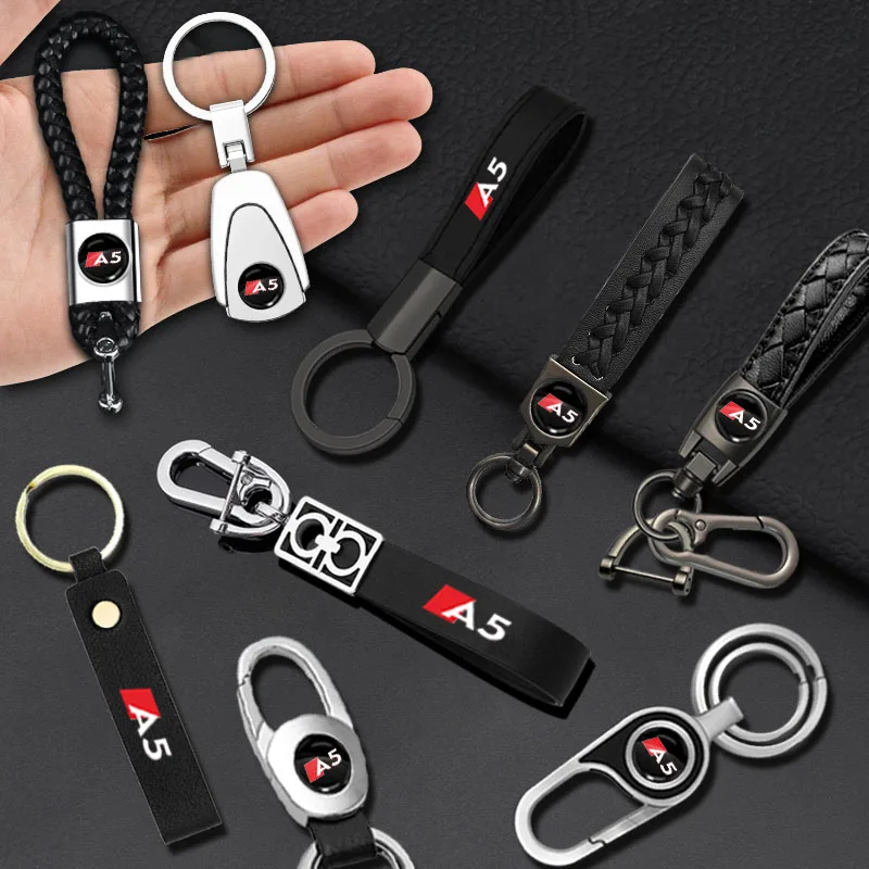 

Car Keychain Metal Braided Key Chain Key Ring For Audi A5 A4 A1 A3 A6 A7 A8 TT 8P B5 B6 B7 B8 B9 C5 C6 C7 Q3 Q5 Q7 S S3 S4 S5 S8
