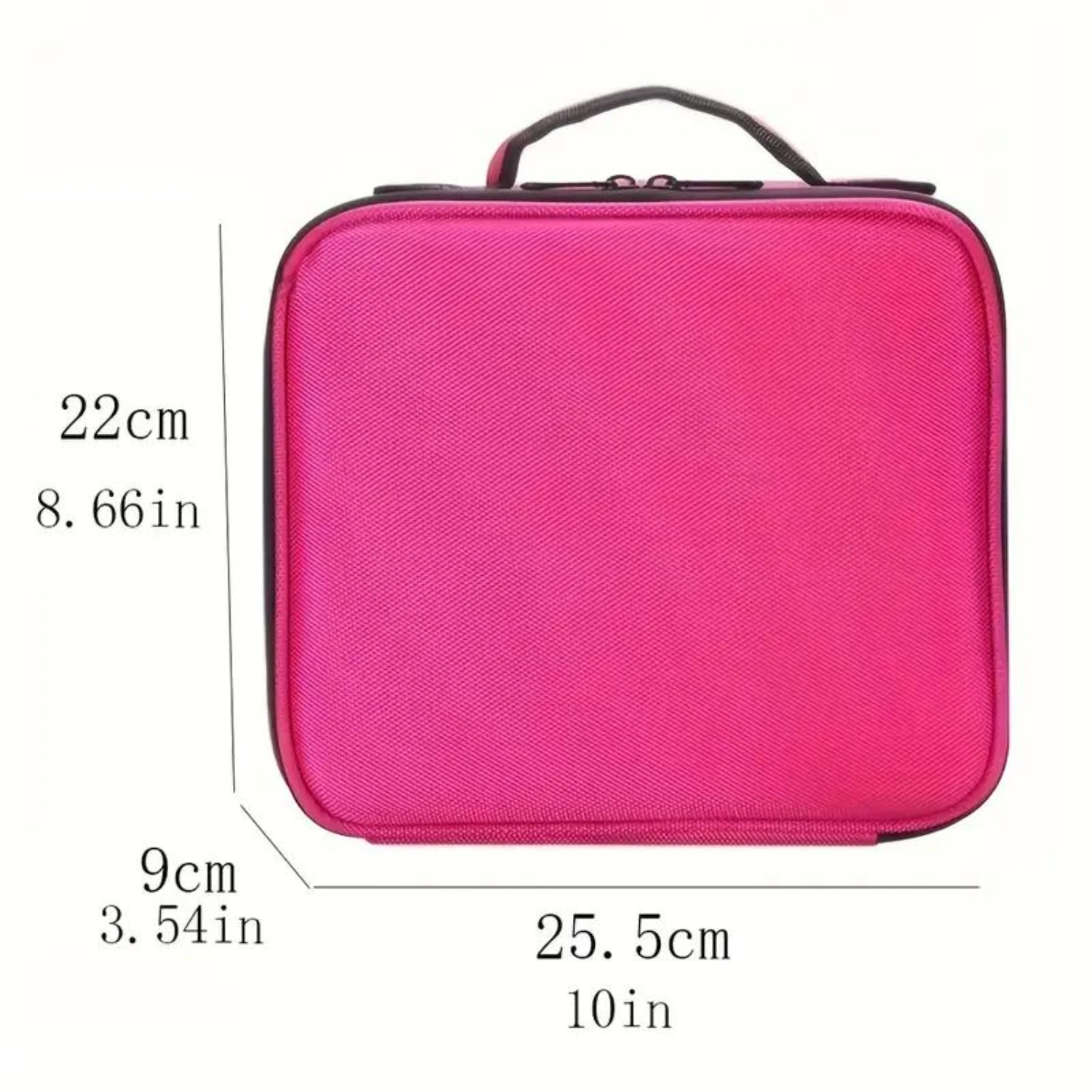 Ultra-Portable Cosmetic Organizer Bag - Stylish Dividers & Secure Makeup Case Ideal Travel Companion for Effortless Multifuncti