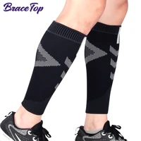 bracetop 1 pair sports calf compression sleeves leg compression socks for runners shin splint varicose vein calf pain relief