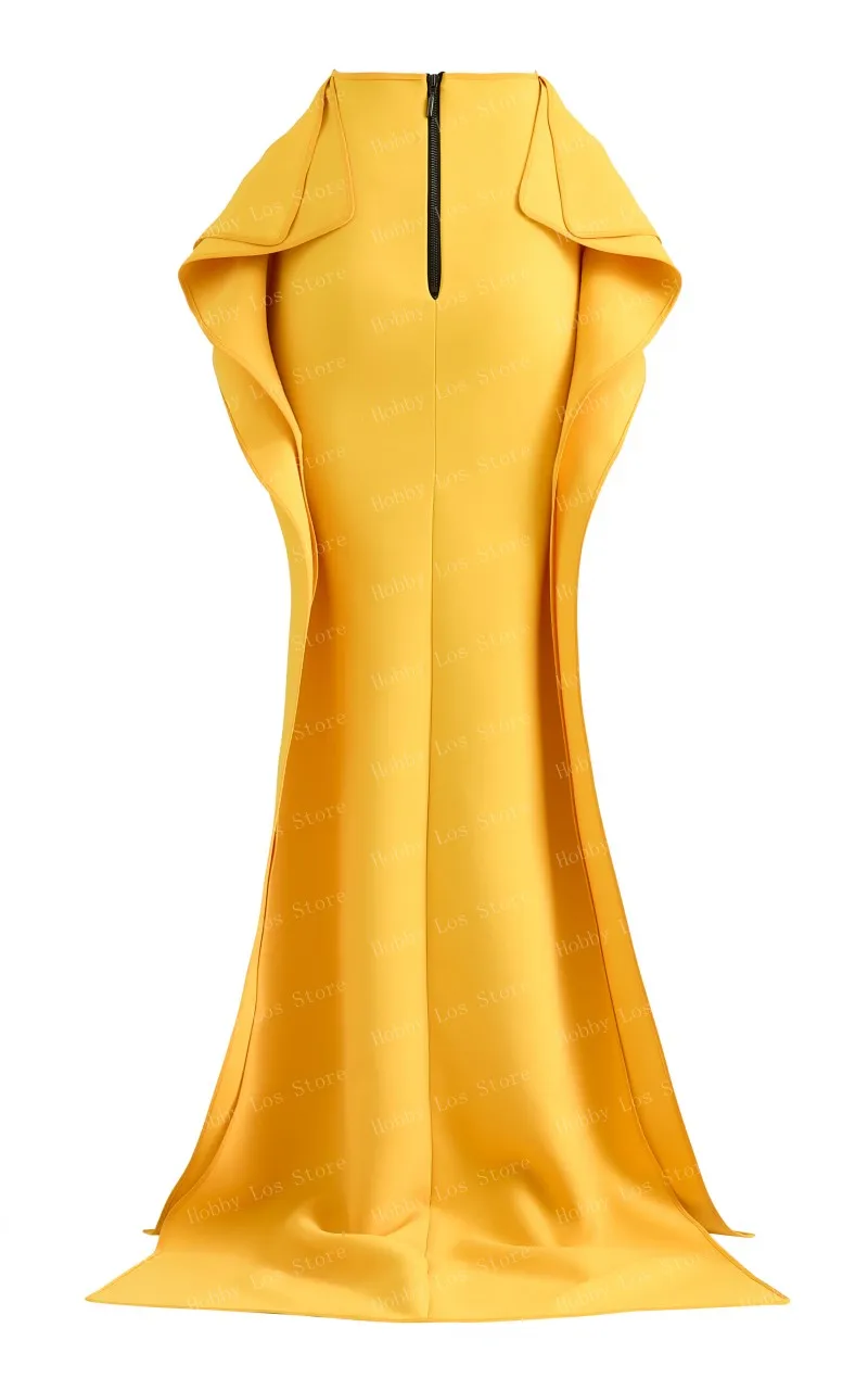 Юбка-годе атласная с завышенной талией и рюшами