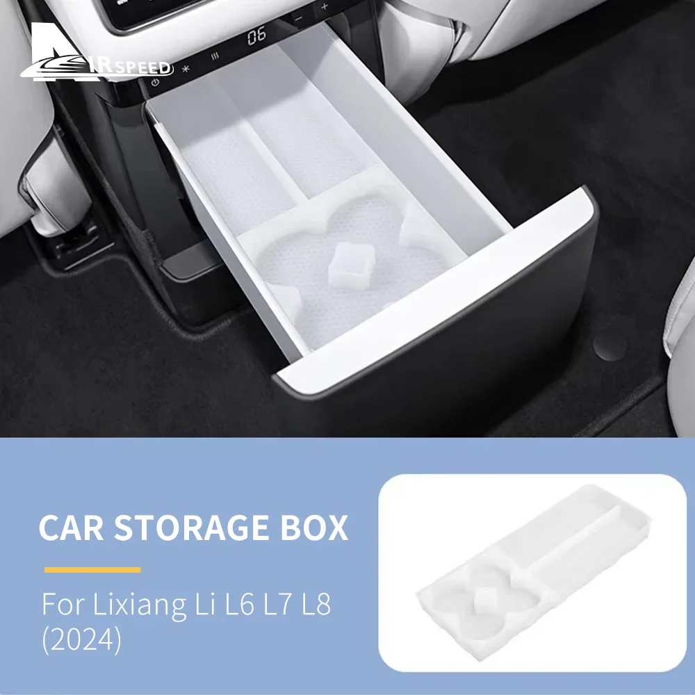 

Для Lixiang Li L6 L7 L8 2024, рестайлинг, автомобильный силиконовый ящик для хранения в холодильнике, лоток для авто, аксессуары для украшения интерьера