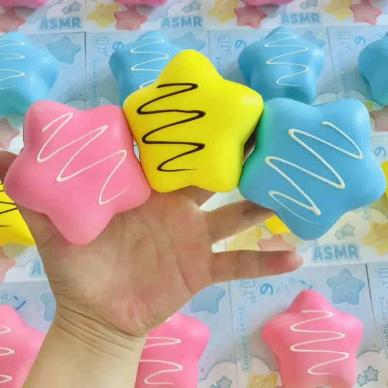 Сладкая сжимаемая звезда Конфета медленно восстанавливающая форму