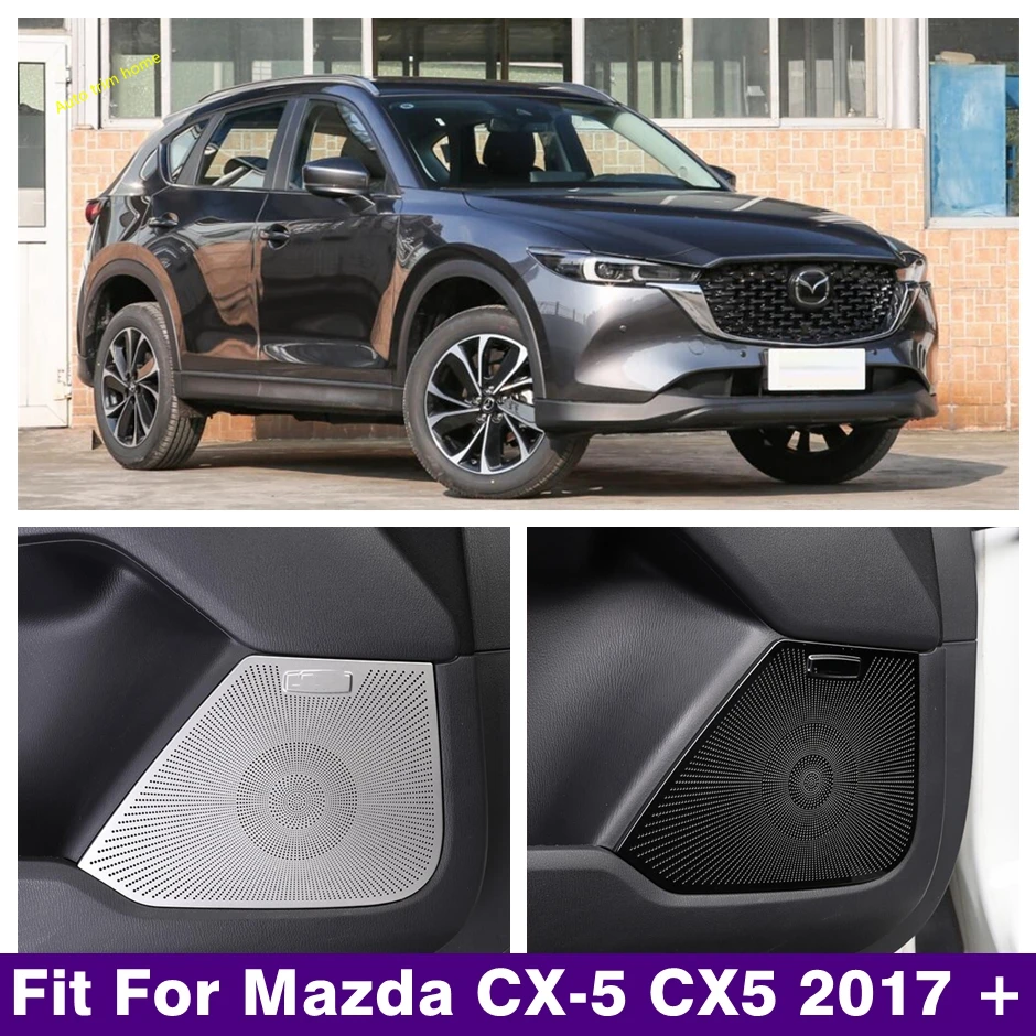 

Car Door Loudspeaker Net Cover Panel Decoration Cover Trim Fit For Mazda CX5 CX-5 KF 2017 - 2022 Audio Horn Modified Accessories