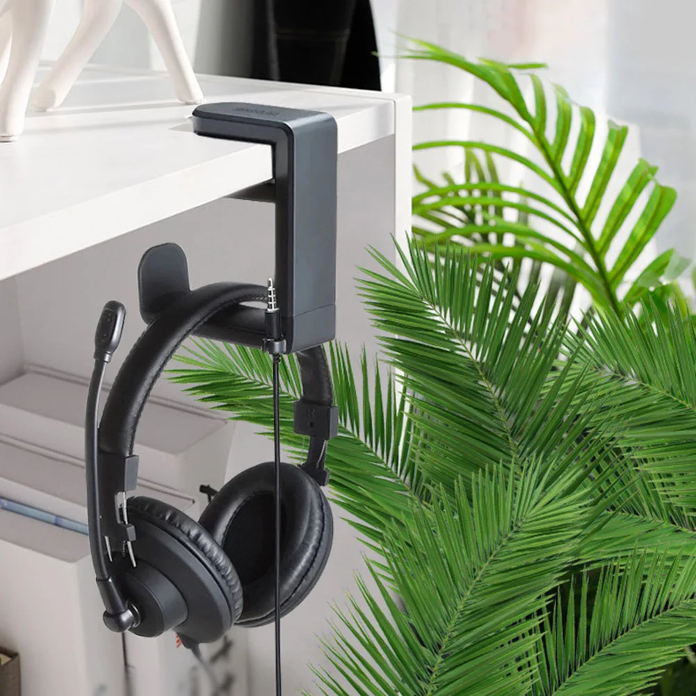 

Headphone Bracket Punch-free Stand Wall Hook Black White Headset Holder Hanger Universal Earphones Display Stand