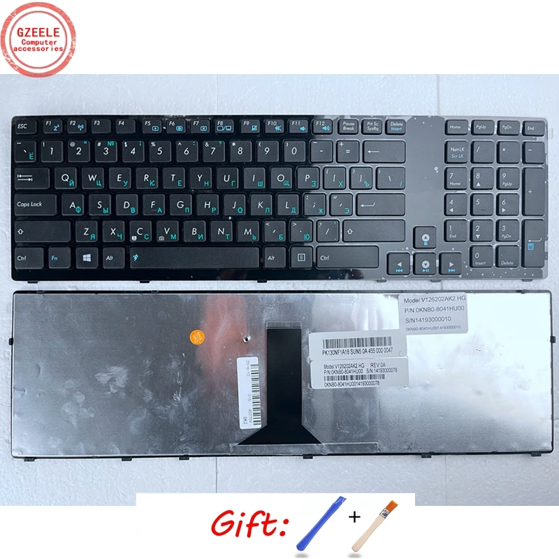 

Ru Laptop Keyboard For ASUS K93SV K93 K93SM K95VB K95VJ K95VM X93SM X93SV K95 K93SV K93S K95V X93S Black New Russian