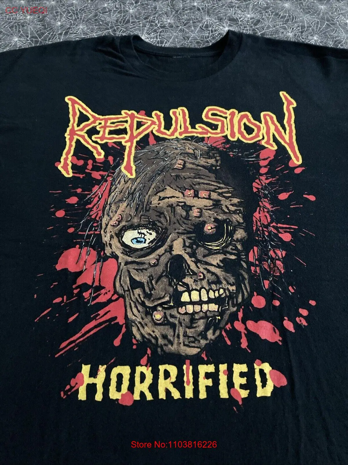 Рубашка Repulsion Horrified XL Black Death Metal Grind Официальная