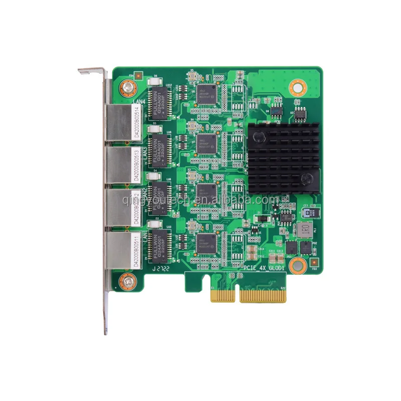 

2022 new 4 port PCIE LAN card 1000M each port professional for LAN camera use