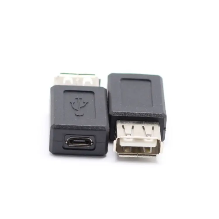 

Новый черный конвертер USB 2,0 типа A мама в Micro USB B, коннектор usb в Micro usb, оптовая продажа, переходник мама