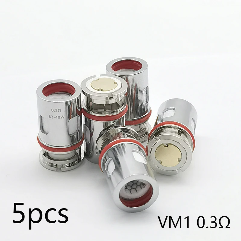 5 шт. сменная катушка VM1 0.3ohm для VOOPOO VINCI R / X DRAG S NAVI PNP 22 Pod Kit |