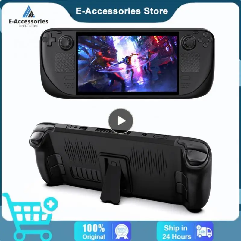 

Anti-fall Cooling Bracket Touchpad Button Sleeve Shell Bracket Plastic Protective Case Set For Steam Deck Game Console Dustproof