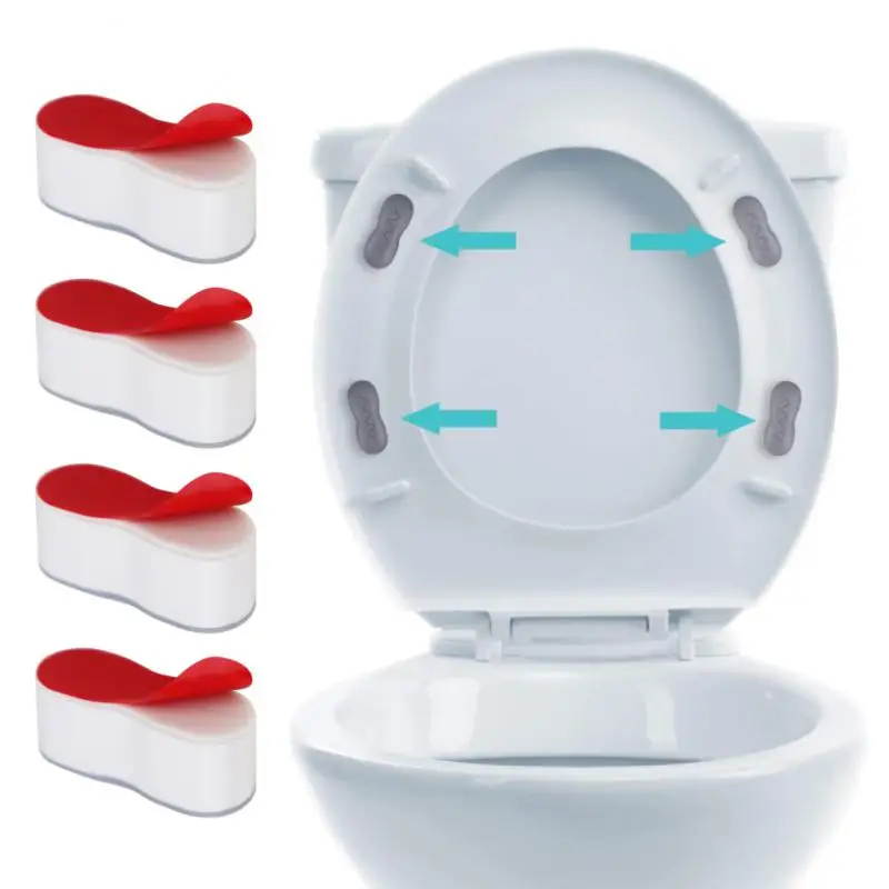 

2/4/6PCS Anti-slip Toilet Lid Cushion Self-adhesive Shock Absorber Toilet Cover Gasket Universal Buffering Protective
