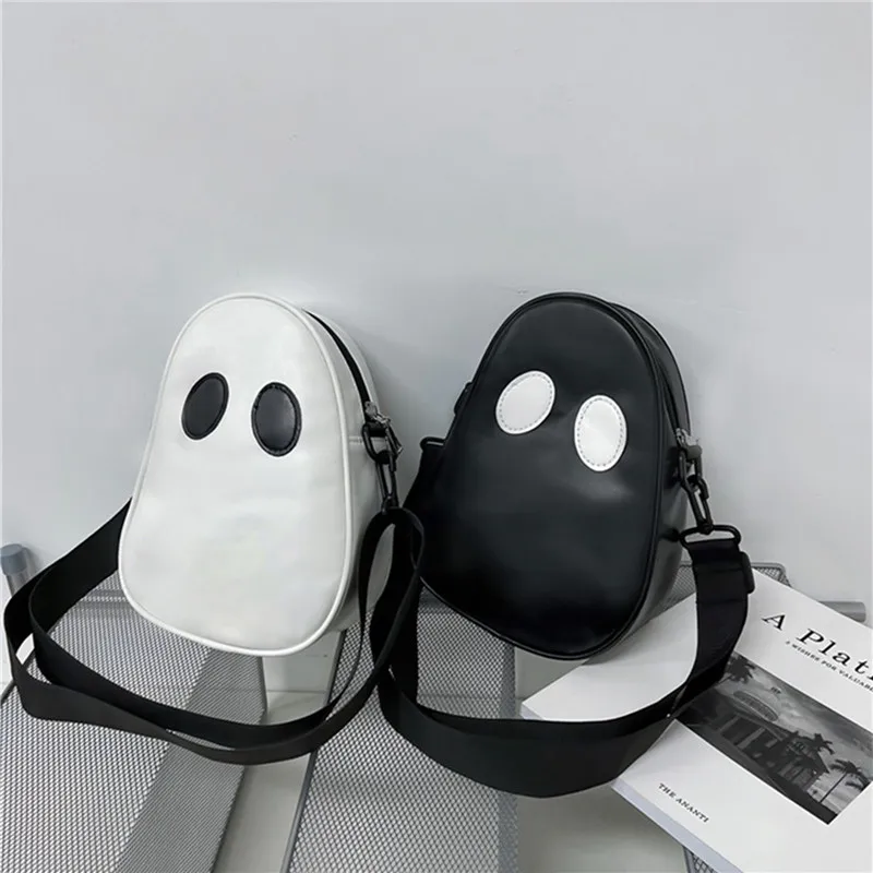 

Bags Bags Ghost Cartoon Strap Detachable Men Girls Crossbody Women With Long Pu For Tote Crossbody Unisex Halloween Shoulder