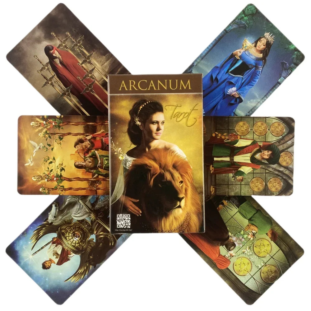 Фото Карты Таро Arcanum: 78 карт, английская версия, издание Oracle Visions, для гадания и настольных игр №4