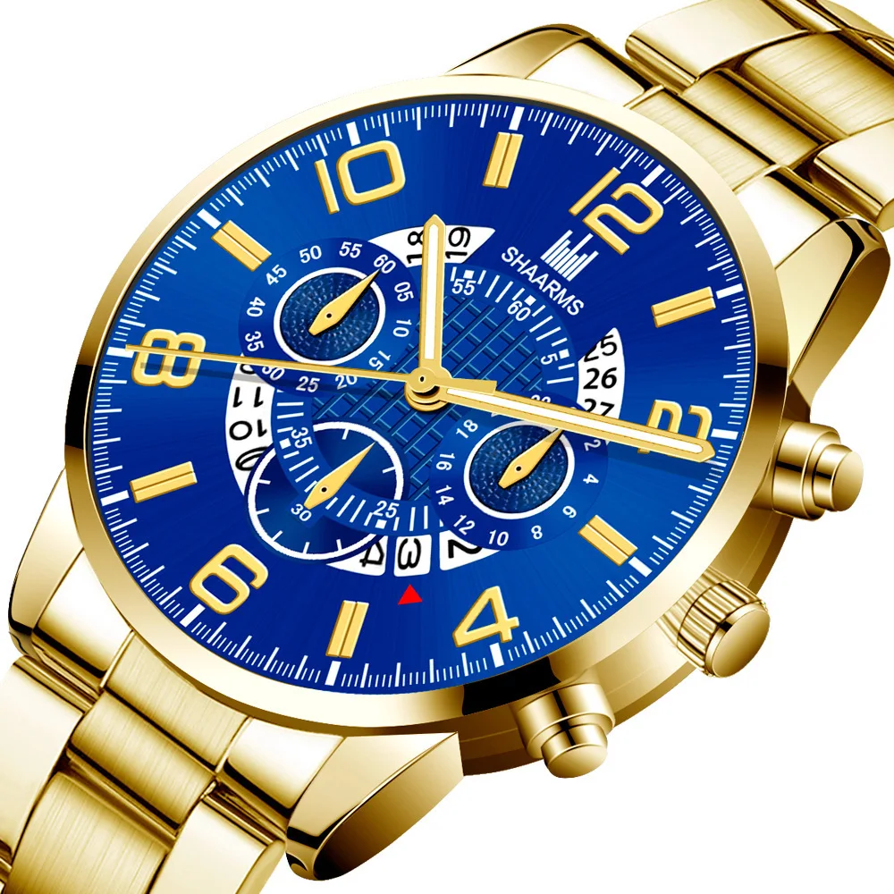 

New Hot Luxury Men Business Stainless Steel Calendar Watches Mens Casual Quartz Watch Male Military Wristwatch Relogio Masculino