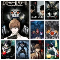 anime death note diamond painting dark horror picture wall art embroidery cross stitch kit gift room decor