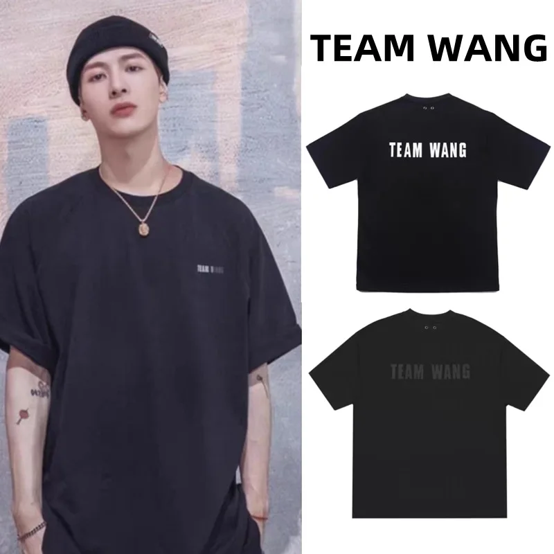 

TEAM WANG DESIGN BALLOON T-Shirt O-Neck Short Sleeved Shirt Summer Unisex Short Sleeve GOT7 Jackson Wang Couple Clothes