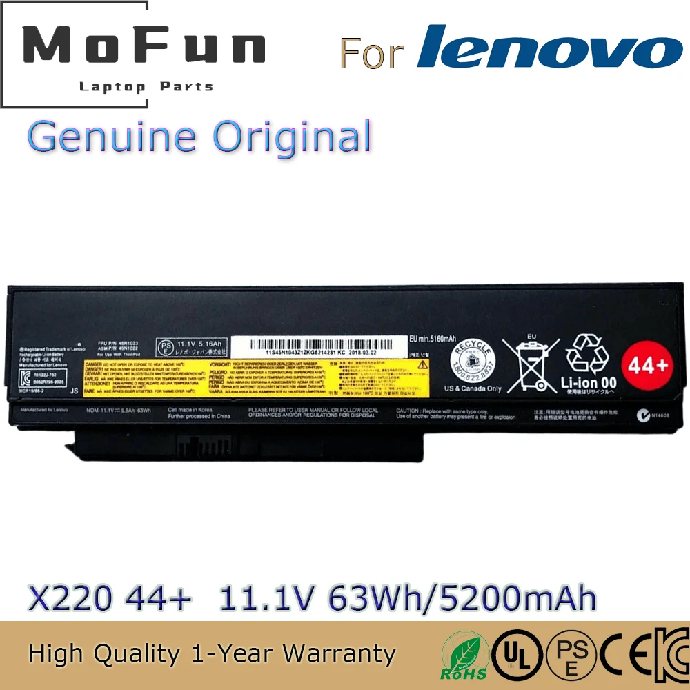 Аккумулятор для ноутбука Lenovo ThinkPad X230 X230i X220i 45N1172 ...