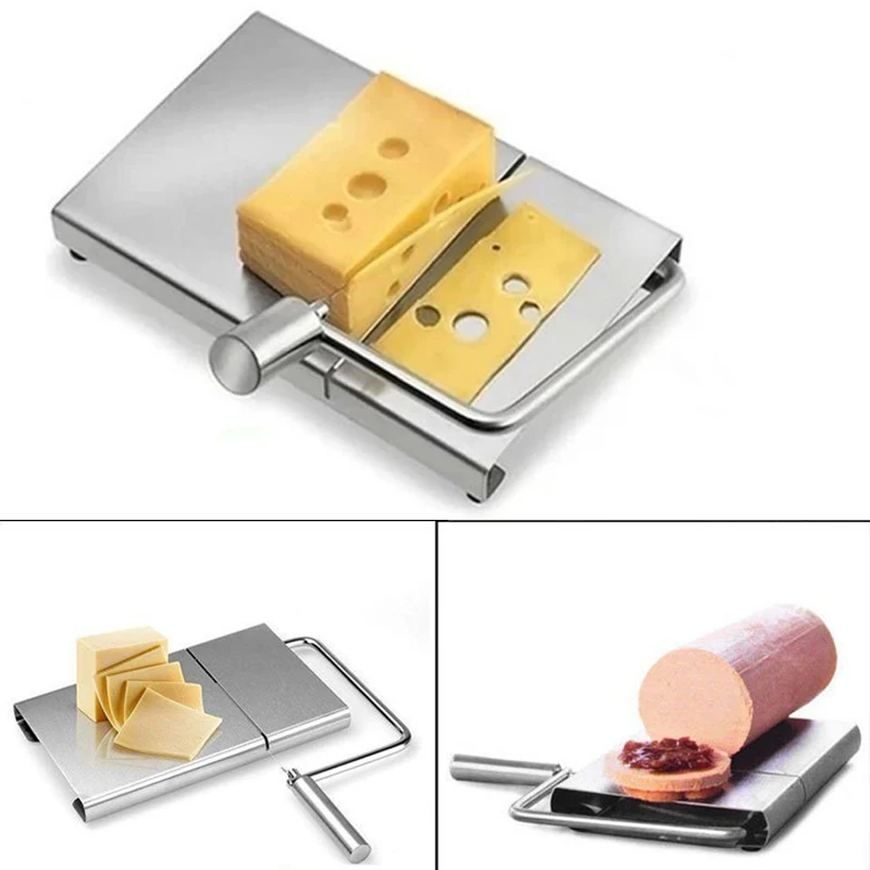 

Stainless Steel Cheese Slicer Cheese Spreader Included Ham Bread Cutting Wire Slice Household Items Kitchen Tool Accessories