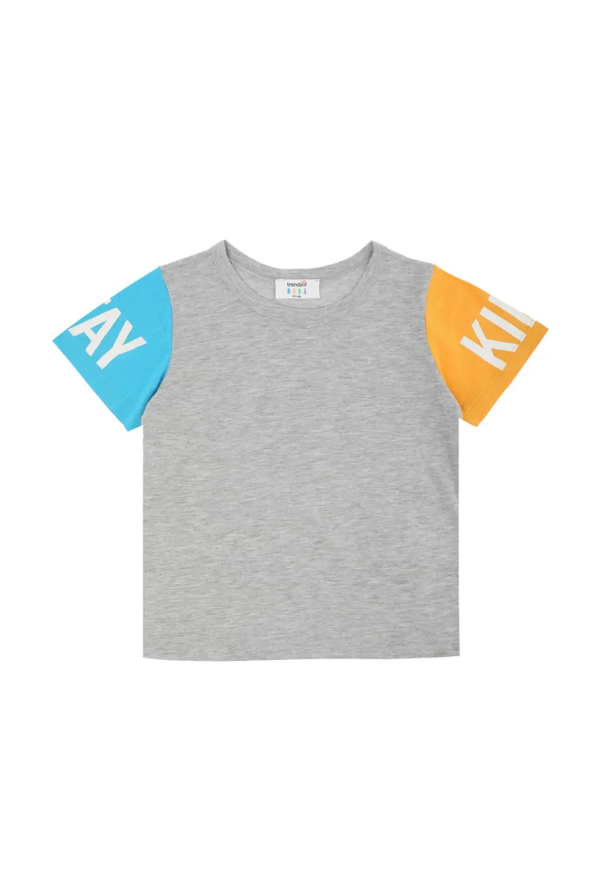 

With color Block Male Child Knitted T-Shirt TKDSS22TS1334