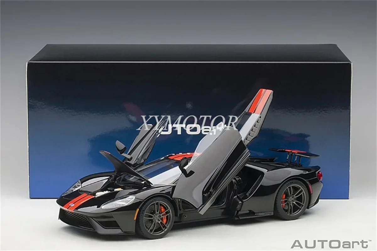 AUTOart 1:18 для FORD GT 2017 литые модели автомобилей детские игрушки подарки черные ХОББИ