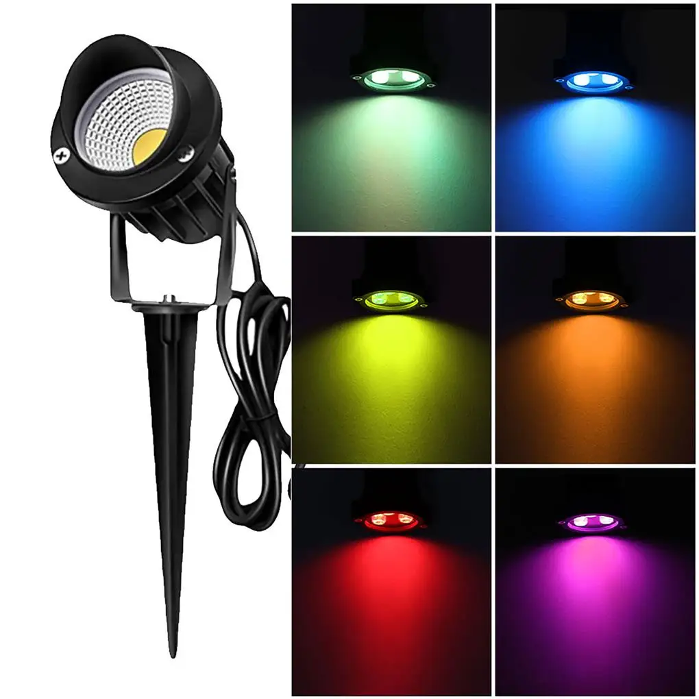 

Прожектор высокой яркости 12 Вт для дома, дорожек, ландшафта, сада, двора, прожектора, аксессуар для освещения, вилка стандарта США