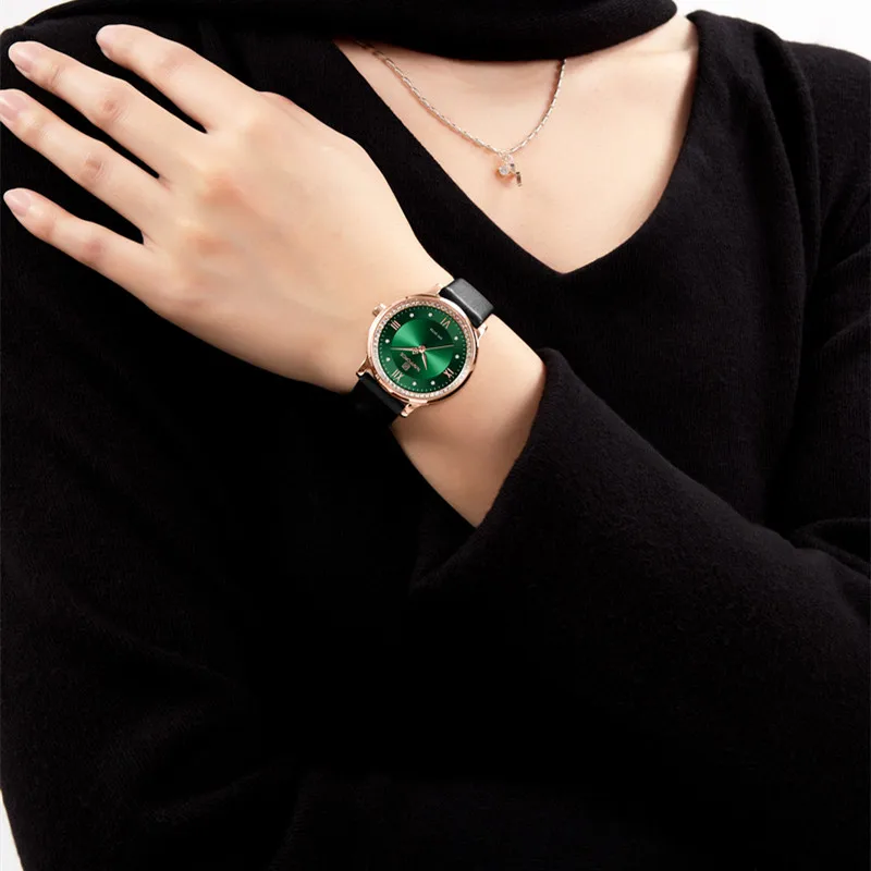 NAVIFORCE New Design Fashion Ladies Wristwatch Women High Quality Waterproof Leather Watch Dress Casual Female Clock Reloj Mujer