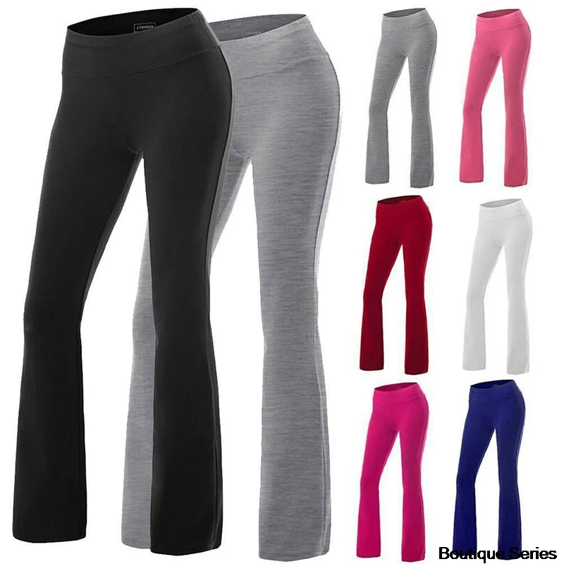 Women's Yoga Pants Running Fitness Jogging Pants Wide Leg Women's Pants Fitness Conspicuous Long Pants
