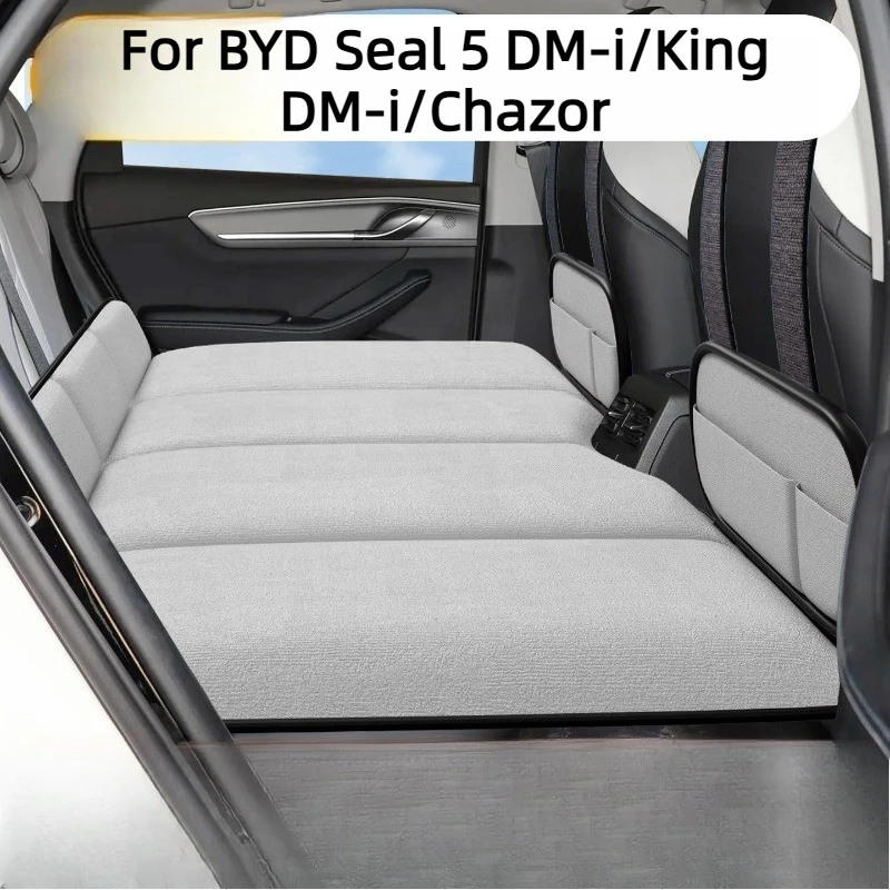 Фото Автомобильный матрас для BYD Seal 5 DM-i/King DM-i/Chazor, аксессуар 2025/2024 – Экологичный материал, сверхпрочный, с карманом для хранения, складной, 2022-2023 №1