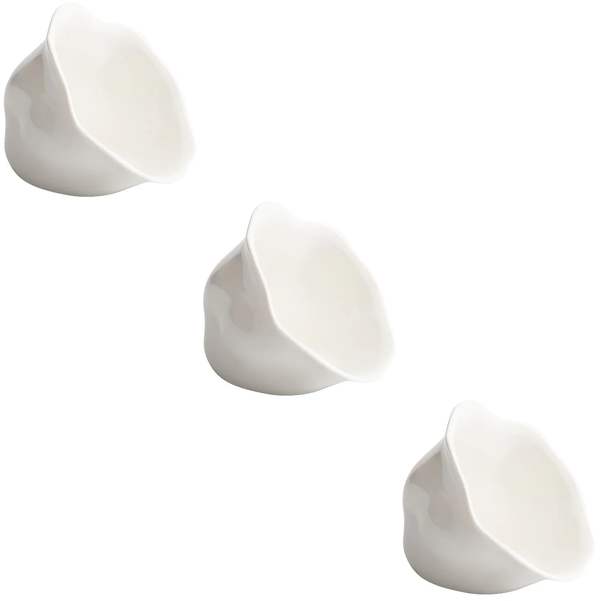 

3 PCS Ketchup Bowl Ceramic Sauce Dishes Bowls Olive Oil Dipping Snack Ceramics Seasoning