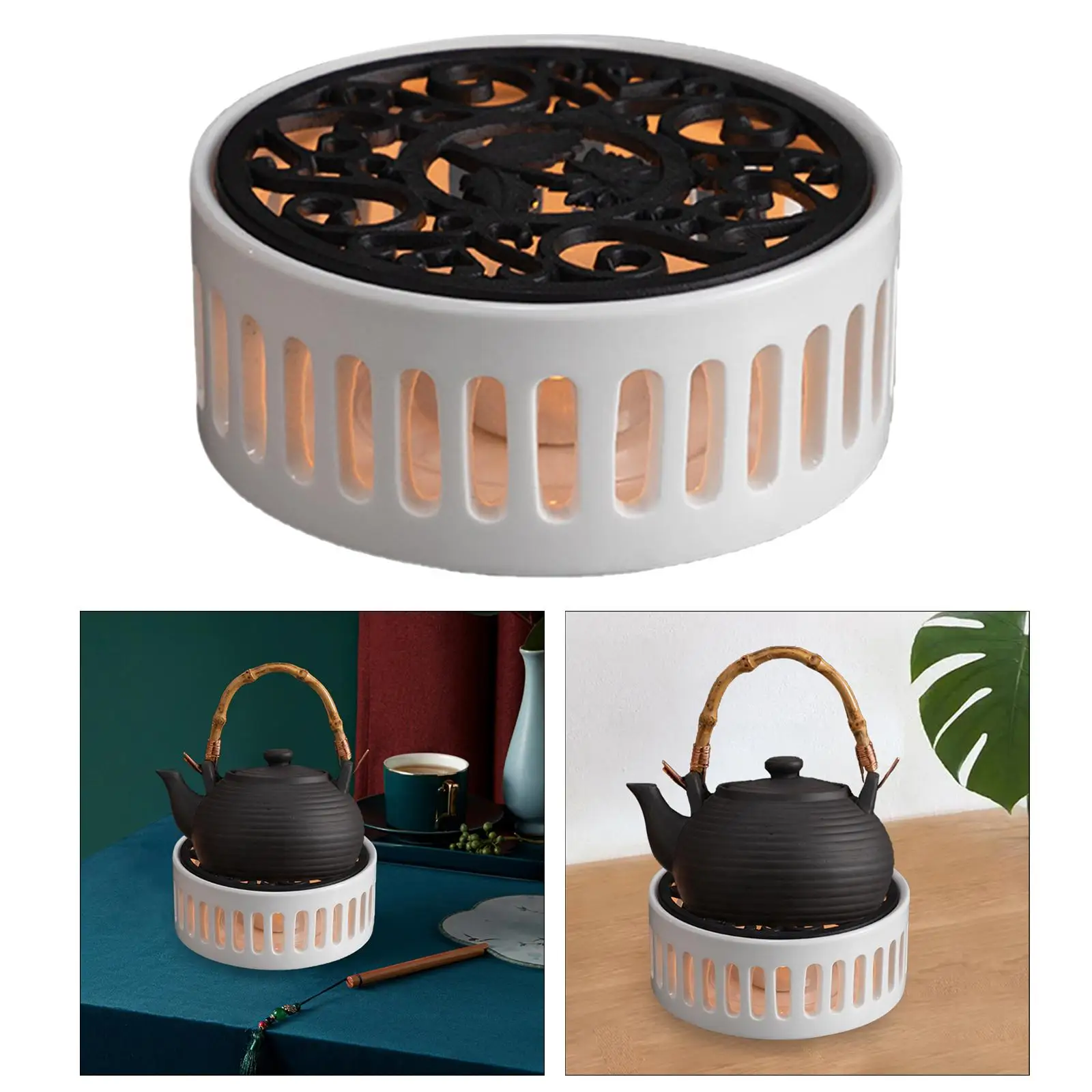 Углубление для подогрева чая свеча изоляция подставка домашнего заварника