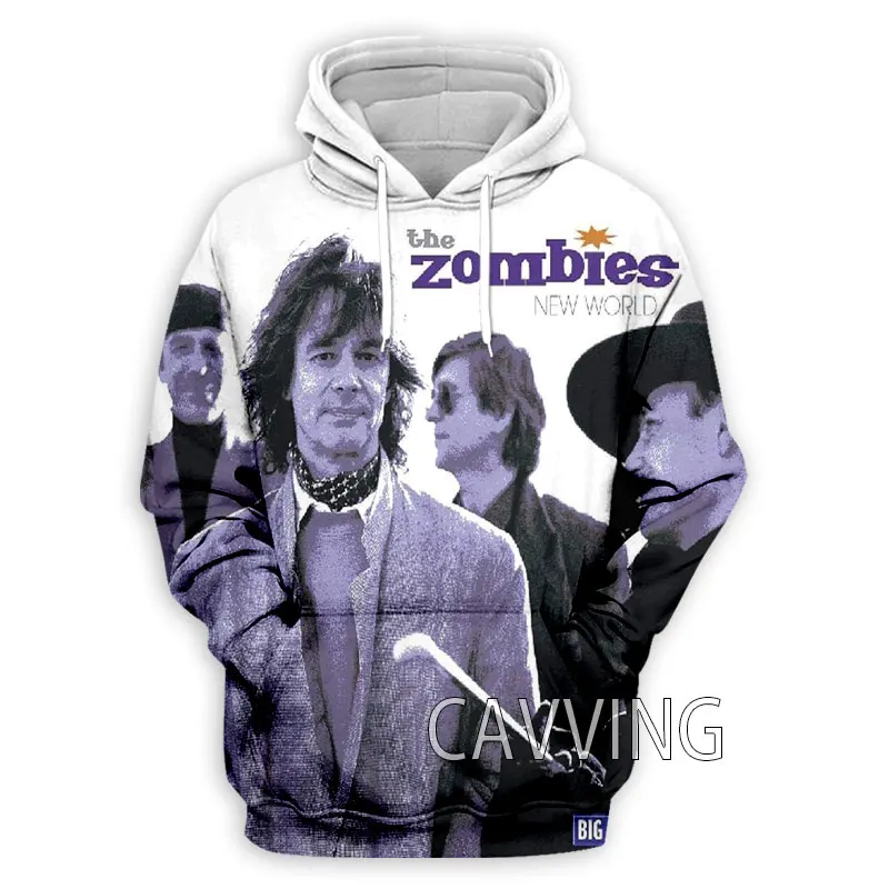 Толстовка с капюшоном для мужчин и женщин свитшот 3D принтом зомби рок худи в