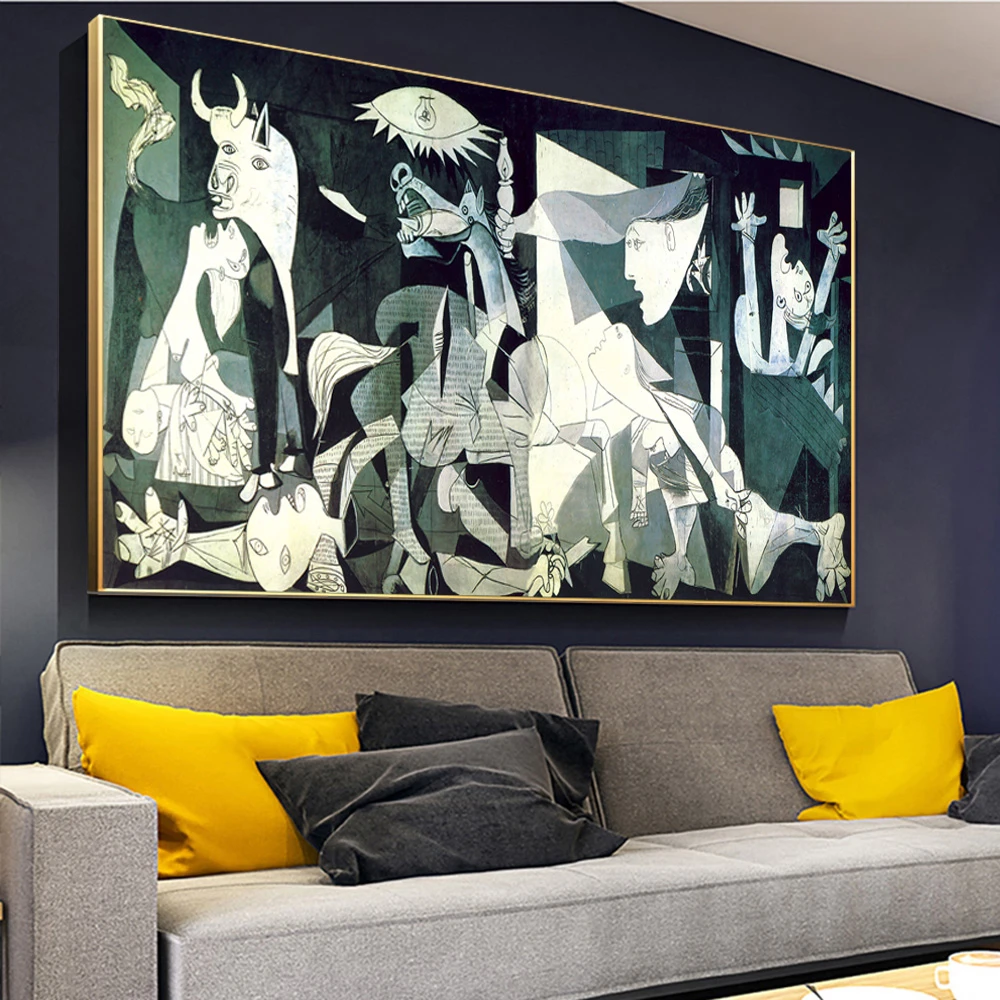 

Famous Painting Guernica By Picasso Canvas Art Prints and Posters Abstract Wall Picture for Modern Room Home Decoration Cuadros