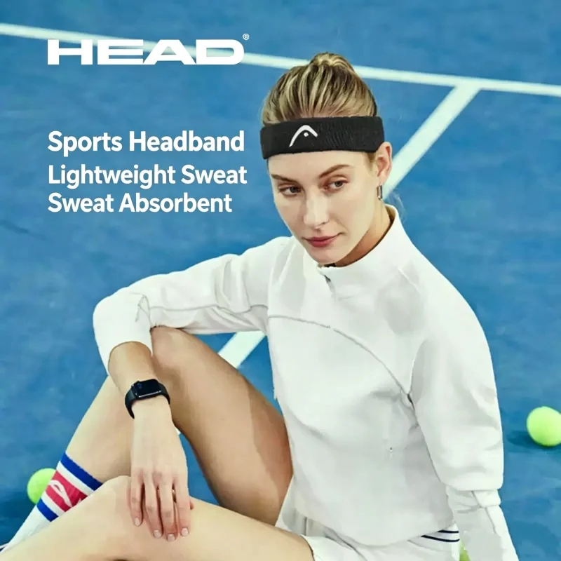 Спортивные повязки на голову HEAD для тенниса, фитнеса, бадминтона, йоги, баскетбола, бега, влагоотводящие повязки для волос для мужчин и женщин (art.: 3920dc284dcfc) - 3920dc284dcfc