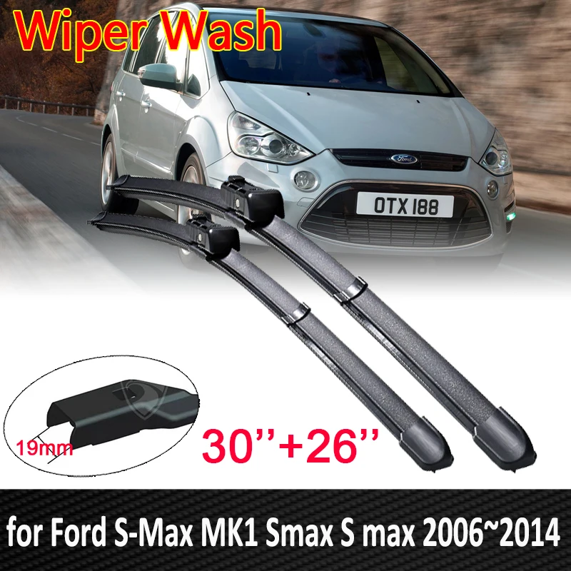 

Car Wiper Blades for Ford S-Max MK1 Smax S max 2006~2014 Front Window Windshield Windscreen Car Accessories 2007 2008 2009 2010