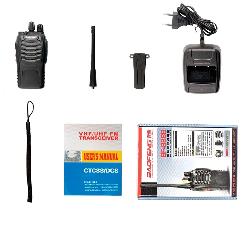 BaoFeng BF-888S Walkie Talkie UHF 400-470MHz 16Channel Professional Portable Two Way Radio Baofeng Bf888s Transceiver