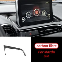 for mazda mx 5 miata 2009 2015 1pcs real carbon fiber gps navigation holder trim car interior accessories car interior supplies