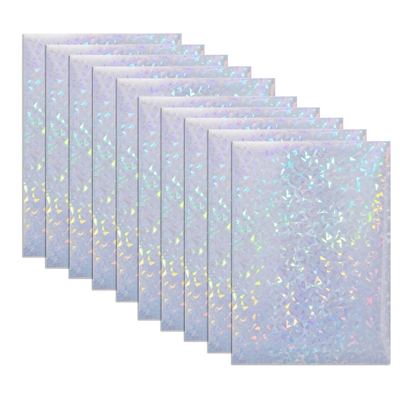 

Inkjet Printing 10 Sheets Diamond Pattern Holographic Wrapping Papers Vinyl Inkjet Self Adhesive Printing Papers