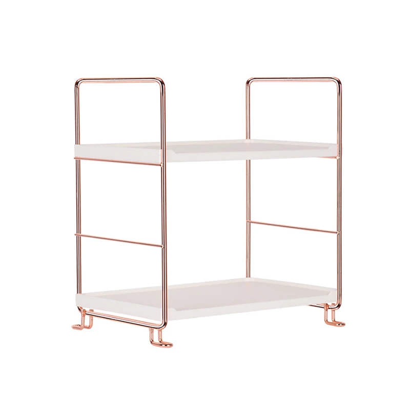 

Двухслойная железная полка для ванной и кухни