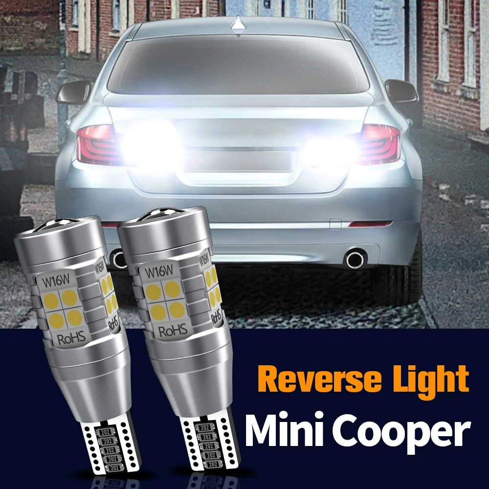 

2x LED Reverse Light Blub Backup Lamp Canbus W16W T15 921 For Mini Cooper R50 R53 R56 Convertible R52 R57 Coupe R58 Roadster R59