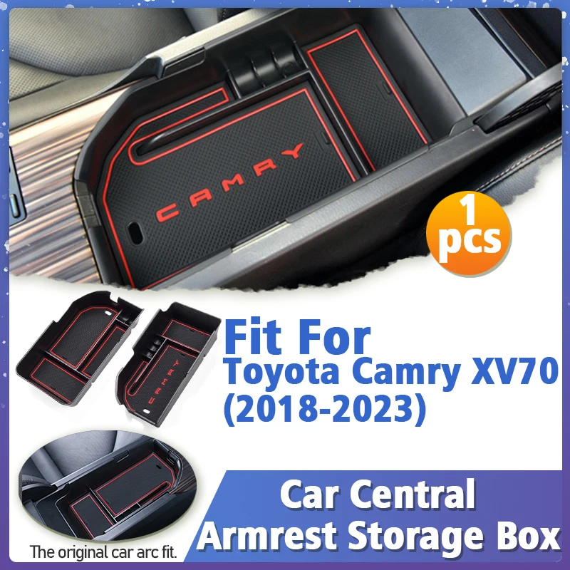 

Аксессуары для интерьера автомобиля для Toyota Camry 70 XV70 2018-2023, центральный подлокотник для консоли, коробка для хранения, органайзер, поднос для...