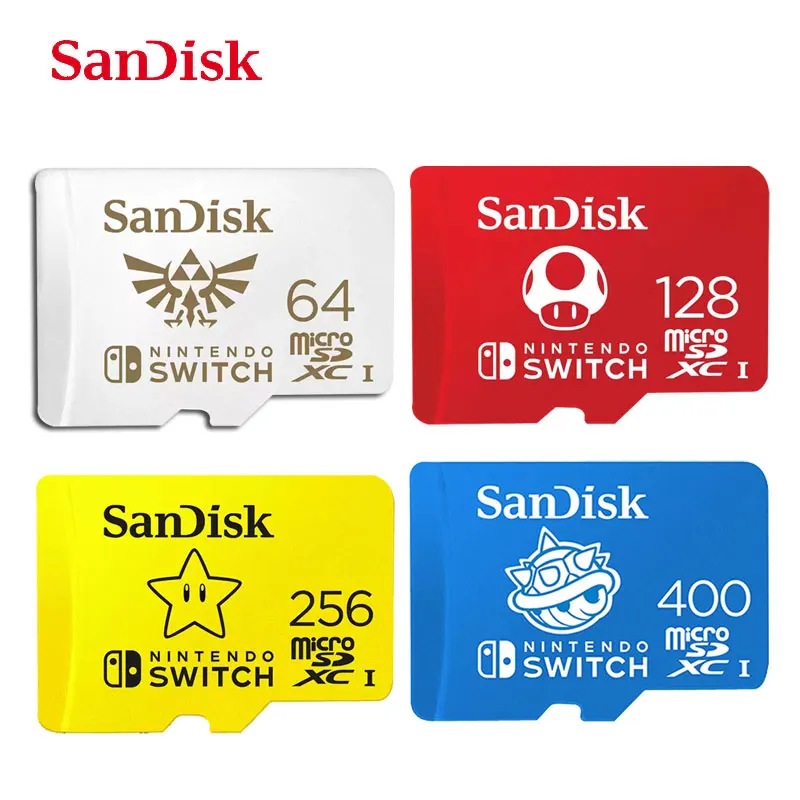 SanDisk 256GB Game Memory Card U3 128GB Flash Card 400GB Mem