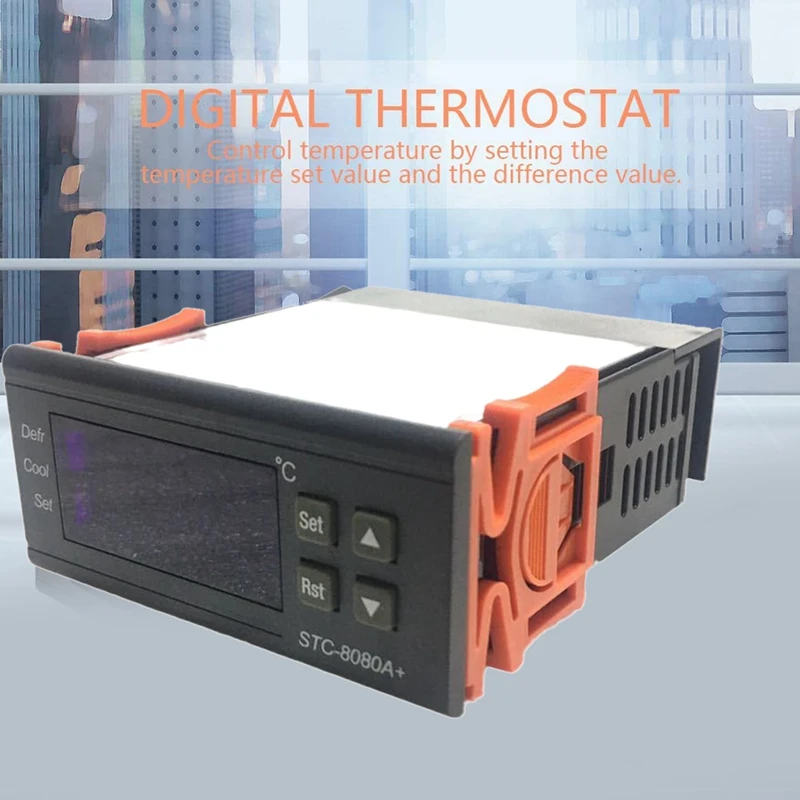 

STC-8080A+ Refrigeration Automatic Temperature Controller 220V For Refrigerator Freezer