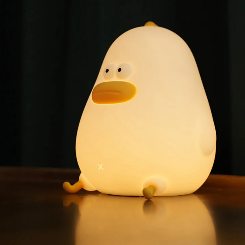 Акция! Ночник "Спящая курица" для рабочего стола, прикроватный интеллектуальный датчик поглаживания для спальни, кормления младенца в ночное время.