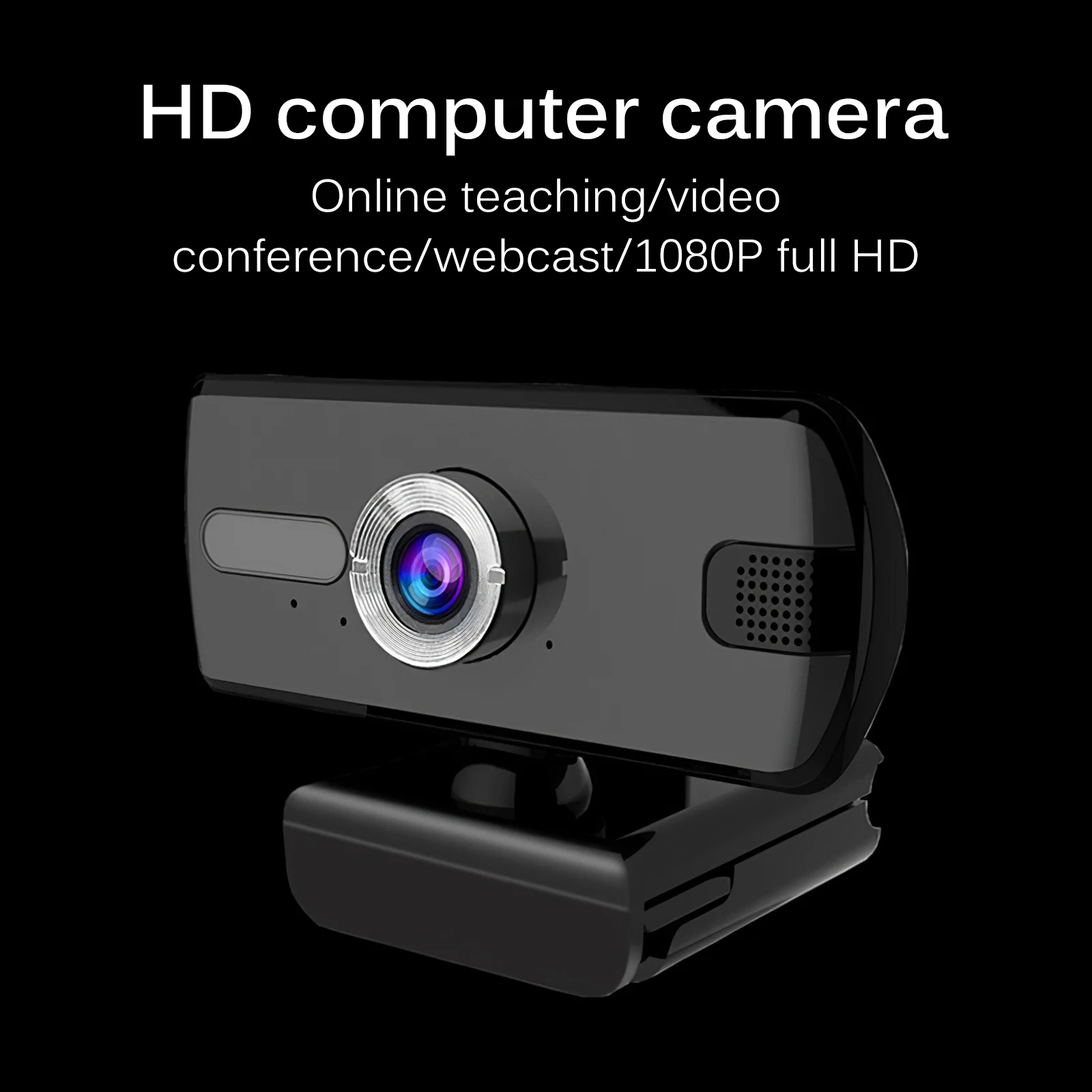 

1080P Webcam Camera Built-in Microphone Computer High Definition USB Adjustable Video Camera Wired Online Chatting Front Camera