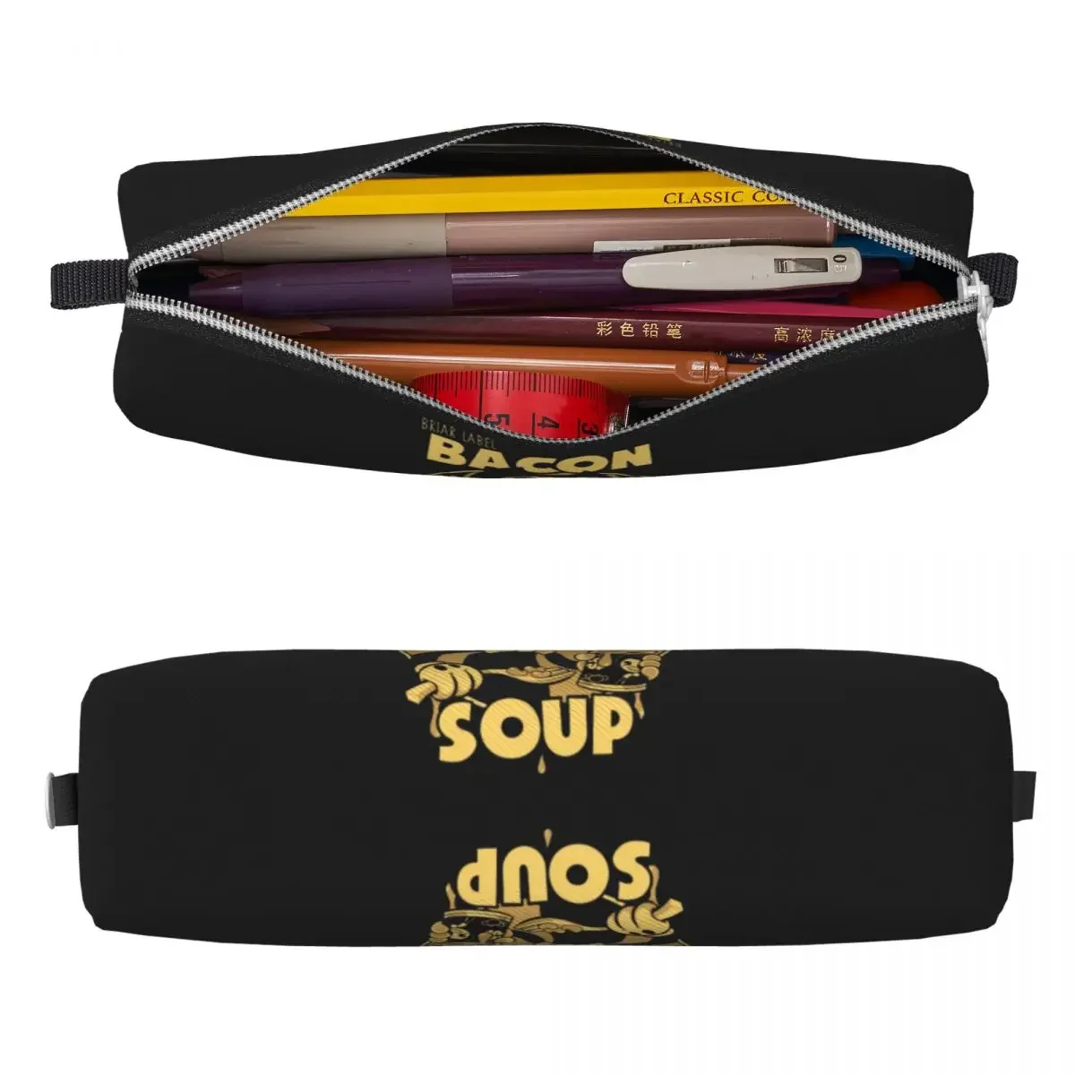 Б-Bendys Φ Веселая еда с вилкой школьные Чехлы милый детский портативный футляр для