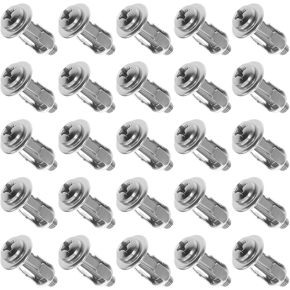 

25 Pcs Decorating Tools Petal Nuts Hollow Wall Anchor Inserts Thread Threaded Screw Galvanized Carbon Steel Door